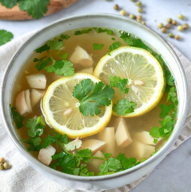 Lemon Coriander Soup.