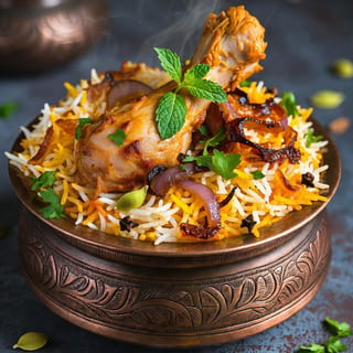 Hyderabadi Chicken Dum Biryani