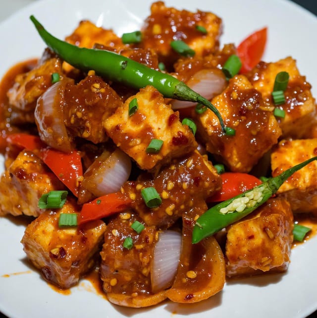 Chili Paneer.
