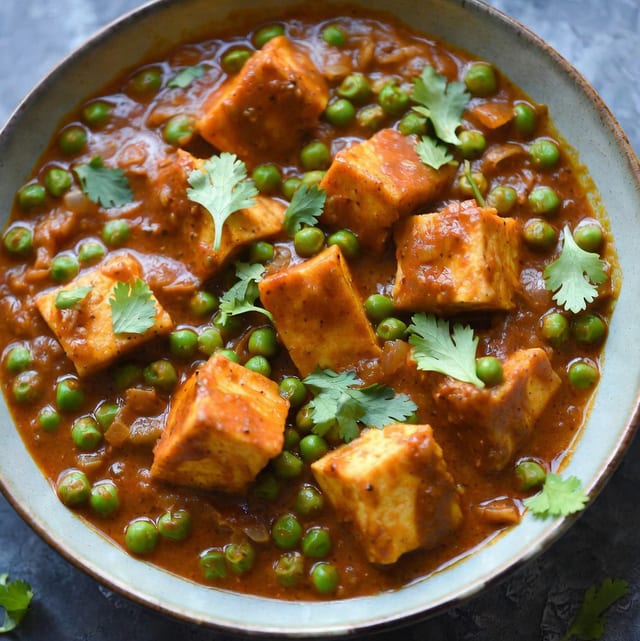Jain Mutter Paneer.