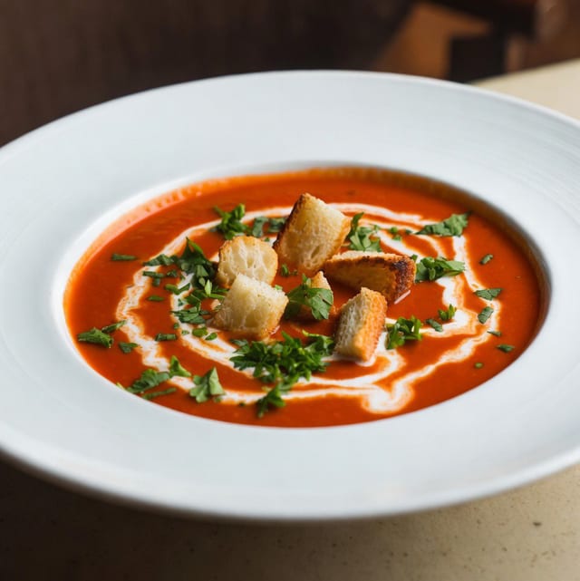 Cream Of Tomato Soup.