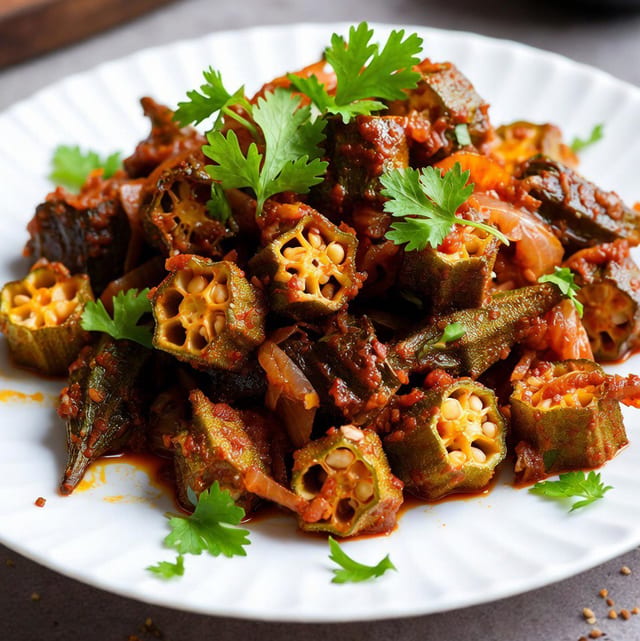 Jain Bhindi Masala.